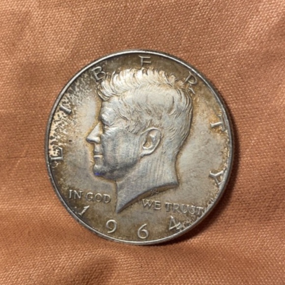 Us Mint Other - 1964 Kennedy Sue Silver Half Dollar, Beautifully Toned  #205791698425